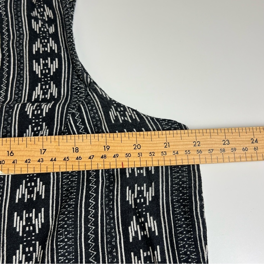 Boho Tribal Print Sleeveless Top - Weatherproof Vintage - Linen Blend - Large - Picture 5 of 6